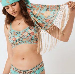 Spell NWOT Hendrix Bralette and Bloomers Underwear Lingerie Set Sky - Size Small